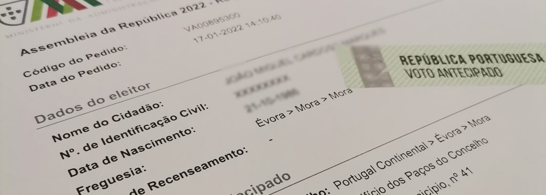 95% dos inscritos em Mora votaram antecipadamente