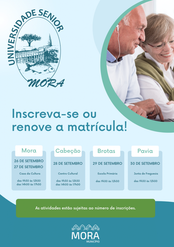 Inscrições abertas para a Universidade Sénior