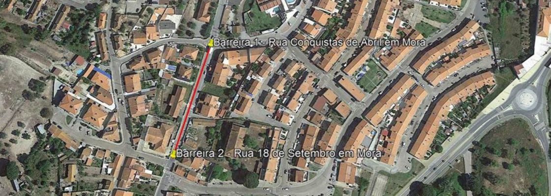 Interrupção do trânsito na rua Catarina Eufémia