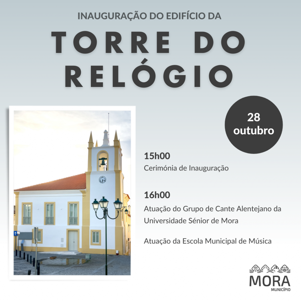 Torre do Relógio inaugura no próximo sábado